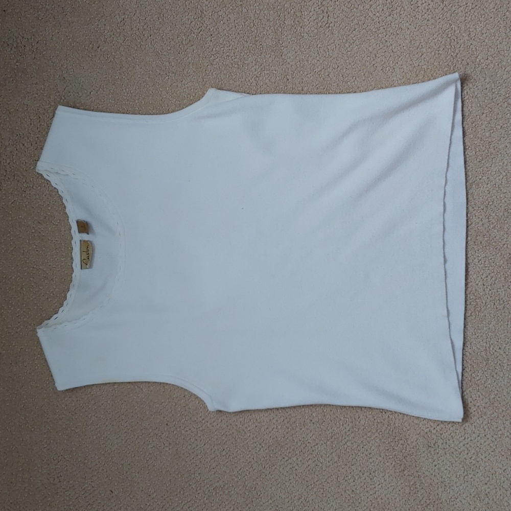 Caslon White Tank Top, Size Small